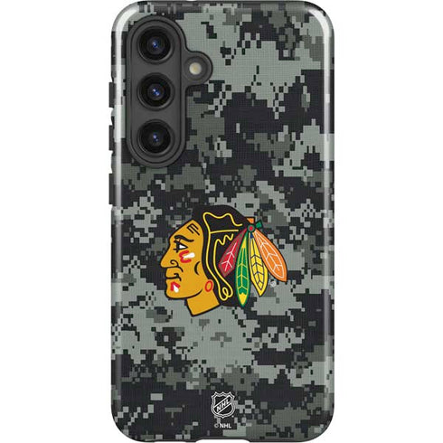 NHL Chicago Blackhawks Camo Galaxy S25 Impact Case